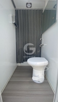 Remorque de toilettes portables Etodevice avec douche, remorque de toilettes accessibles à vendre