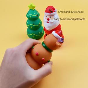Juguete de Látex para Mascotas, Portátil, Ecológico, Impermeable, con Diseño de Dibujos Animados, Sonido, Elementos Navideños, para Cachorros y Perros Pequeños - Product Image 3