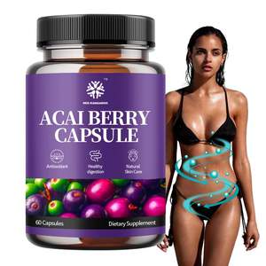 تسمية خاصة عضوي أكي بيري كبسولات مضادة للأكسدة مكمل عشبي للبالغين صحي الهضم التخسيس والعناية بالبشرة - Product Image 1