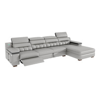 2025 moderne luxe 7 places modulaire tissu canapé ensemble de meubles multifonctionnel en forme de U sectionnel bois stockage salon lit chaises