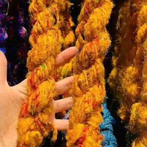 Bán buôn nhiều màu nhập khẩu Sợi lụa Nepal cho phụ kiện trang sức tự làm