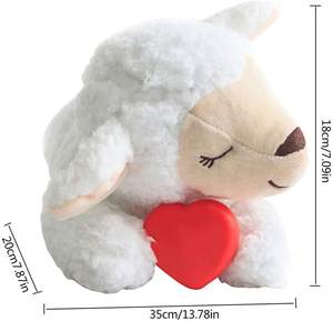 Compagnon de soulagement de l'anxiété pour animaux de compagnie personnalisé jouets de sommeil simuler le rythme cardiaque apaisant aide au comportement jouet pour chiot jouets en <span class=keywords><strong>peluche</strong></span> interactifs pour animaux de compagnie - Product Image 3