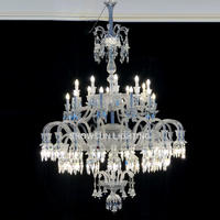 Grand projet hôtelier : Lustre français en cristal K9, éclairage de luxe pour escalier, hall d'entrée, salle de bal, mariages, LED, garantie 5 ans