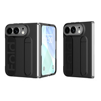 Étui fin avec anneau de maintien au poignet pour iPhone Duo, coque de téléphone pliable anti-chute, anti-rayures, protection de la charnière