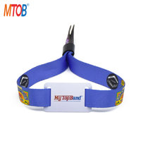 Programme tissé 13.56mhz MIFARE Classic 1k 4k NFC ID Bracelet RFID Événement MIFARE Bracelet
