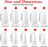 500 pièces/boîte, pointes d'ongles écologiques en ABS, faux ongles, transparents/naturels, pointes d'ongles pour nail art, forme plate, couverture complète, manucure pour les doigts