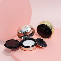 Mini 6g boîte à coussin d'air rond coussin d'air fond de teint bb crème correcteur compact poudre étui cosmétique boîte en plastique