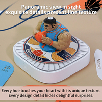 Calendrier en papier découpé 3D avec éclairage LED, bloc-notes, joueur de basket, mémo détachable, objet de collection, décoration, cadeau