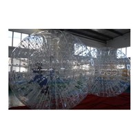 Balle Zorb Gonflable Transparente de Qualité Commerciale, Balle Hamster Humaine, Globe de Neige pour Fêtes sur l'Herbe et la Neige, Installation Facile