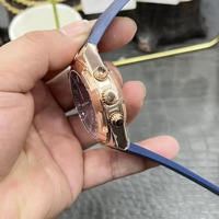 Luxuriöse Automatische Mechanische Unisex-Uhr mit Saphirglas, Skelett-Zifferblatt, Chronograph, Gangreserve-Anzeige, Sportlich, Wasserdicht, Gummi-Chronograph
