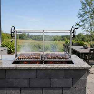 HDL27 Outdoor Grill <strong>Barbecue</strong> Stainless Steel Asado Parrillas Gaucho Santa Maria Argentinian Grill Maria BBQ - Product Image 3