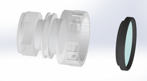 PVS14 Objective <strong>Lens</strong> Sacrificial Window 550-1000nm Bandpass <strong>Protector</strong> Cover Night Vision Tube Monocular <strong>Protectors</strong> - Product Image 5