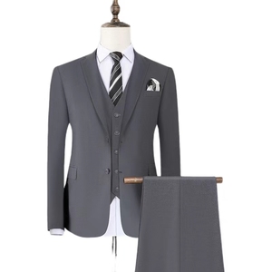 Traje de primavera y verano para hombre de estilo moderno, conjunto de tres piezas para reuniones de negocios profesionales - Product Image 6