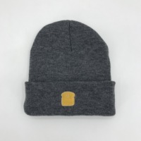 Nieuw Binnen Winter Unisex Gebreide Muts Custom Logo Beanie Met Borduurwerk Streetstyle Pet Met Stripfiguur Patroon