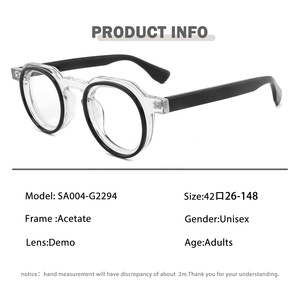 Monturas de Gafas Rectangulares de Lujo Personalizadas, Gafas Ópticas de Acetato con Bloqueo de Luz Azul para Leer/Jugar/Trabajar - Product Image 3