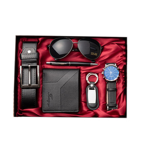 Business Gift <b>Set</b> Wallet Belt <b>Watch</b> <b>Set</b> Luxury Men's Accessories Father's Day Present Exquisite Gift Box - Product Image 3