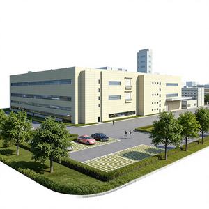 Entrepôt de stockage industriel haut de gamme, caractéristiques durables, structure en acier, parc logistique, atelier, immeuble de bureaux, hôpital - Product Image 1