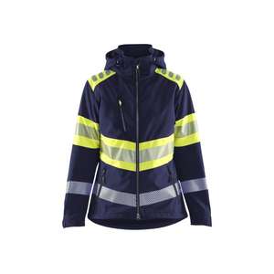 BLAKLADER - 440425138933XXXL Chaqueta Softshell de alta visibilidad para mujer Azul marino/Amarillo-EAN 7330509849828 ROPA DE TRABAJO DE 2017 - Product Image 1
