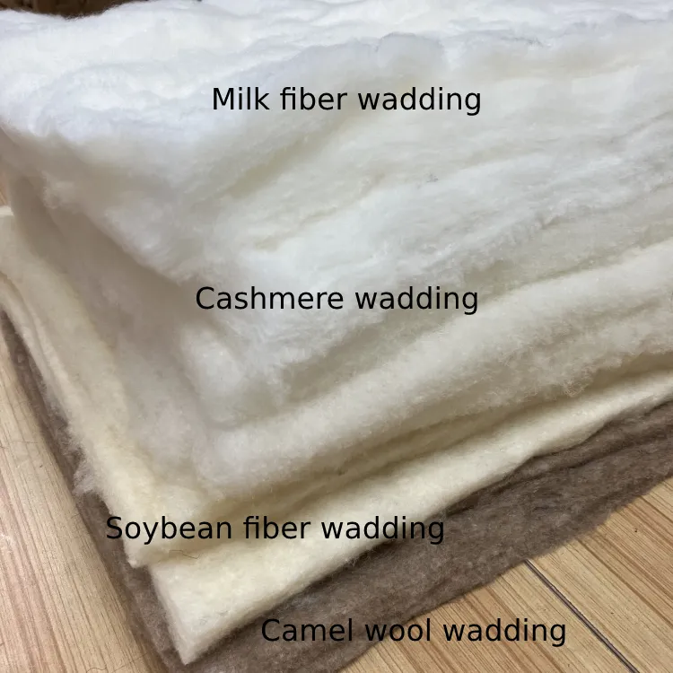 Custom single side non-woven interlining ultra-thin cashmere inner liner padding shrinkable anti-drilling cashmere wadding sheet