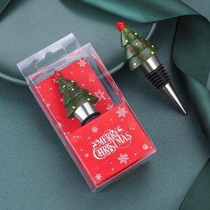 Christmas Tree Bottle <b>Stopper</b> Zinc Alloy <b>Wine</b> <b>Stopper</b> Holiday Gift Decorative Christmas Theme - Product Image 1