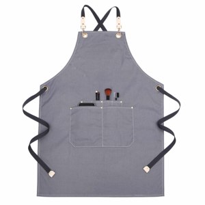 Grembiule per unghie rosa rosso netto sottile estivo femminile high-end su misura fiorista tè al latte salone di bellezza abiti da lavoro - Product Image 4