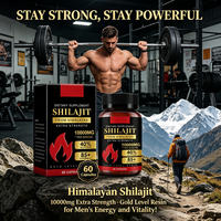 Capsules de Shilajit 1000mg, 60 unités, Complément Herbal, Fabricant OEM sous Marque Privée