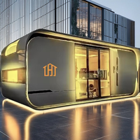 Nouveau produit 20 pieds 40 pieds Portable détachable petites maisons préfabriquées Apple Capsule Pod Apple Cabin House