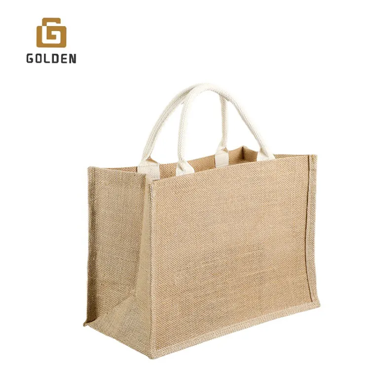 Altın toptan pazar yuvarlak bankası gümüş kalite Sacking üretici buğday kullanılan Gunny jüt çanta tarım için 50Kg fiyat