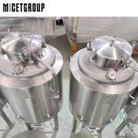 Cuve de fermentation conique en acier inoxydable 304 de 200 L pour brasserie artisanale, unité de fermentation avec contrôle de la température
