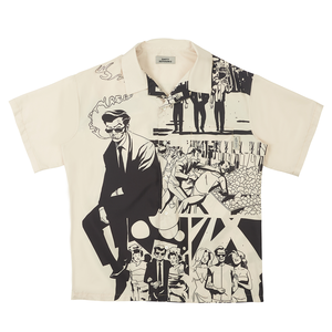 <span class=keywords><strong>T</strong></span>-shirts pour hommes avec impression de bande dessinée originale dessinée à la main, style rétro, de haute qualité, pour couples - Product Image 3