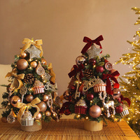 Nouvel ensemble de décorations de Noël en forme d'élchons, modèle chinois, pour scène de Noël, mini-ornement de gâteau de table
