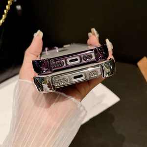 Nouveaux étuis de téléphone spatiaux transparents placage d'angle renforcé antichoc pour <span class=keywords><strong>iPhone</strong></span> 17 16 Pro 15 14 13 <span class=keywords><strong>12</strong></span> étui de téléphone portable dur - Product Image 2