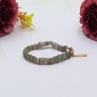 Bracelet en perles de labradorite naturelle de qualité AAA+ pour femmes, bracelet en pierres précieuses en vrac pour la fabrication de bijoux, cadeau
