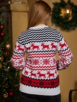 2024 fabricants de chandails de noël pull européen américain femmes chandails pulls unisexe personnalisé pull de noël moche