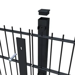 Vente en gros 868 accessoires arc fournisseur horizontal clôture à double treillis métallique