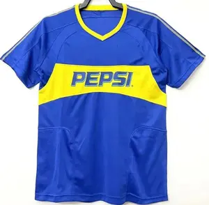 Retro Soccer Jerseys Maradona RIQUELME PALERMO ROMAN Boca Juniors Football Shirts maillots kit uniform Camiseta de Foot jersey