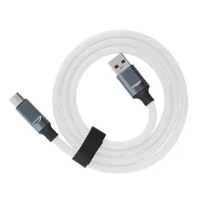 Kabel data ponsel, 1M 2M tipe-c 120W mesin cangkang, kabel penumpang, kabel data pengisian cepat tebal untuk Huawei iphone An