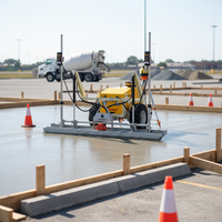 Machine à laser pour le nivellement du béton à commande à distance, 2500 mm, auto-nivelante, à faisceau vibrant, avec scanner laser pour la construction en béton