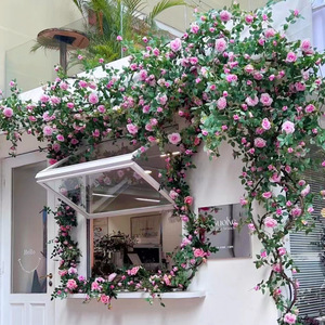 Gardenia Simulated Rose Vine <b>Arch</b> <b>Wedding</b> Home Decor Plastic Silk Flower Wall Decoration Outdoor Indoor Use - Product Image 1