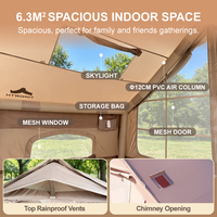 Tente gonflable portable imperméable quatre saisons pour le camping en plein air, les événements et les campings, avec installation facile