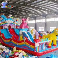 Château Gonflable en PVC Personnalisable en Usine avec Parc de Rebond et Trampoline, Aire de Jeux Extérieure - Haute Qualité, Garantie 1 An