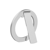 Support de bureau personnalisable en alliage de zinc entièrement métallique avec logo, support magnétique puissant N52 avec anneau
