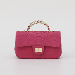 Túi da trăn của phụ nữ 2025 mới nhỏ phong cách thơm túi <span class=keywords><strong>x</strong></span>ách nữ xu hướng thời trang chuỗi Túi đeo chéo túi vuông nhỏ của phụ nữ - Product Image 5