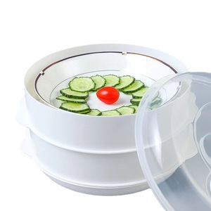 Yeni mikrodalga fırın vapur ofis yemekler buğulanmış ekmek ısıtma plastik vapur kapak <span class=keywords><strong>M</strong></span> vapur mutfak eşyaları - Product Image 4