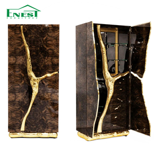 Mobile da Ingresso di Lusso <span class=keywords><strong>Moderno</strong></span> in Legno <span class=keywords><strong>Antico</strong></span> per Ville Credenza Dorata per Ingresso <span class=keywords><strong>Arredamento</strong></span> Casa - Product Image 4