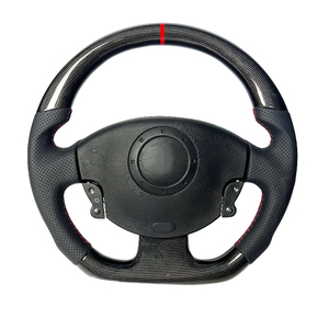 <span class=keywords><strong>Volant</strong></span> en Cuir Noir Fibre de Carbone avec Couleur Modifiable, Alcantara, et Possibilité d'Ajouter des LED, Entièrement Personnalisable <span class=keywords><strong>pour</strong></span> <span class=keywords><strong>Megane</strong></span> <span class=keywords><strong>2</strong></span> - Product Image 2