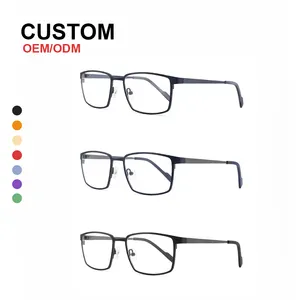 eyewear manufacturer factory cheap wholesale new fashion punk style design metal pop optical frame reading glasses