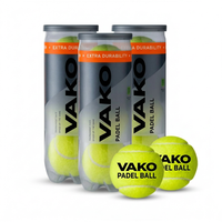 Balle de padel pressurisée approuvée FIP, balle de compétition professionnelle, rebond constant, feutre de laine durable pour le jeu en club de padel
