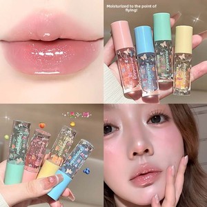 CAPPUVINI Coffret d'huiles à lèvres hydratantes effet lumière aquatique, saveur fruitée, soin adoucissant pour lèvres gercées, idéal pour étudiants, maquillage de beauté, modèle CA14 - Product Image 3