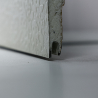 Panneaux sandwich en polyuréthane de 16 mm, panneaux muraux métalliques isolés résistants à l'eau pour maison conteneur, extérieur moderne